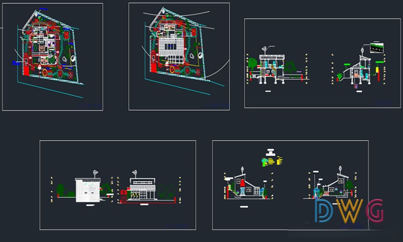 دانلود فایل اتوکد خانه اکولوژیک DWG | Ecological House DWG Drawing برای AutoCAD